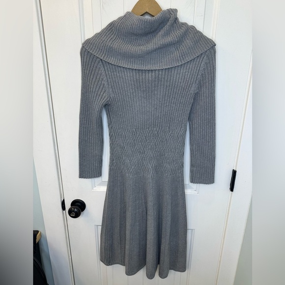 Eliza J Gray Cowl Neck Sweater Dress Size S